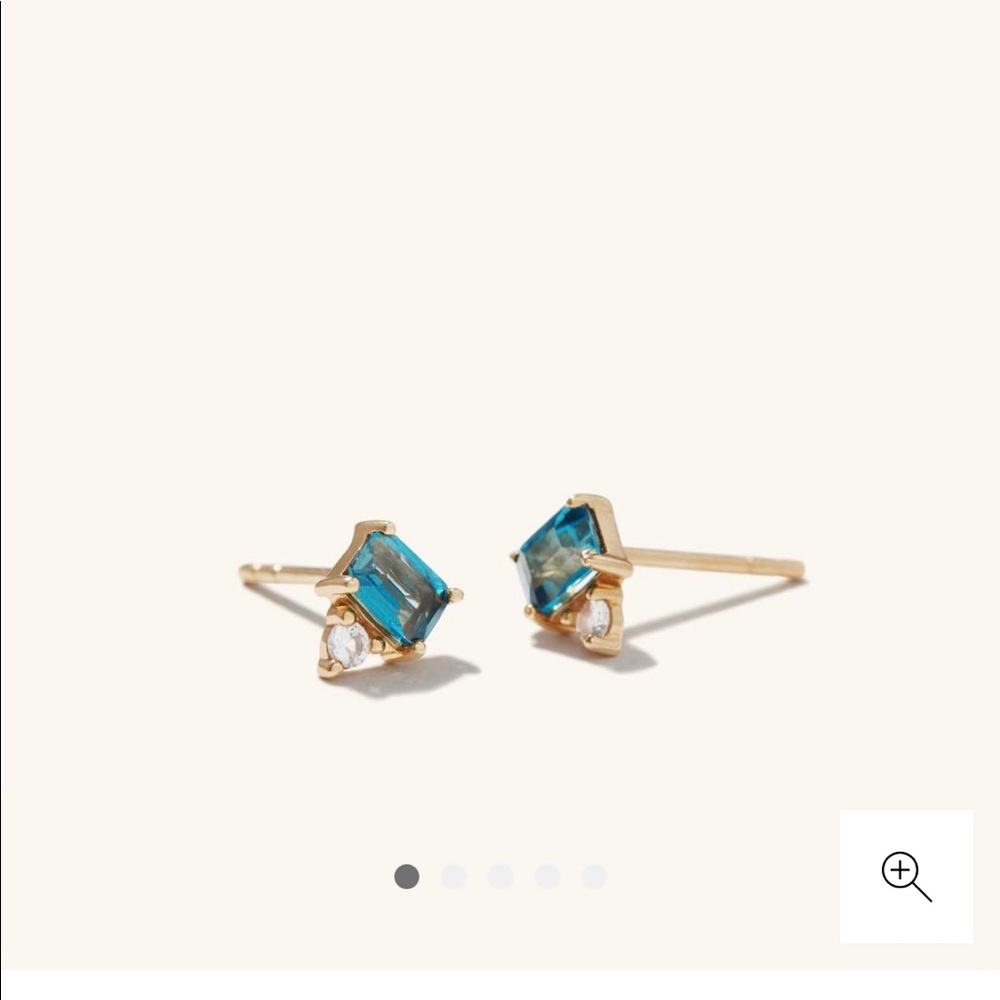 Mejuri Blue Topaz Duo
